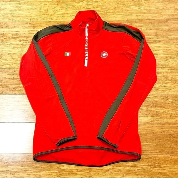 Men's Red Cycling Shirt - Picture 1 of 15